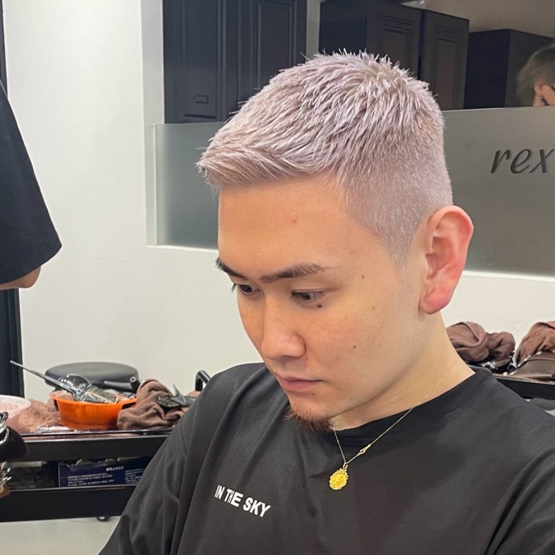 カラー パーマ メンズ メンズパーマ カット ヘアカラー トリートメント 角田 凌のヘアスタイル
