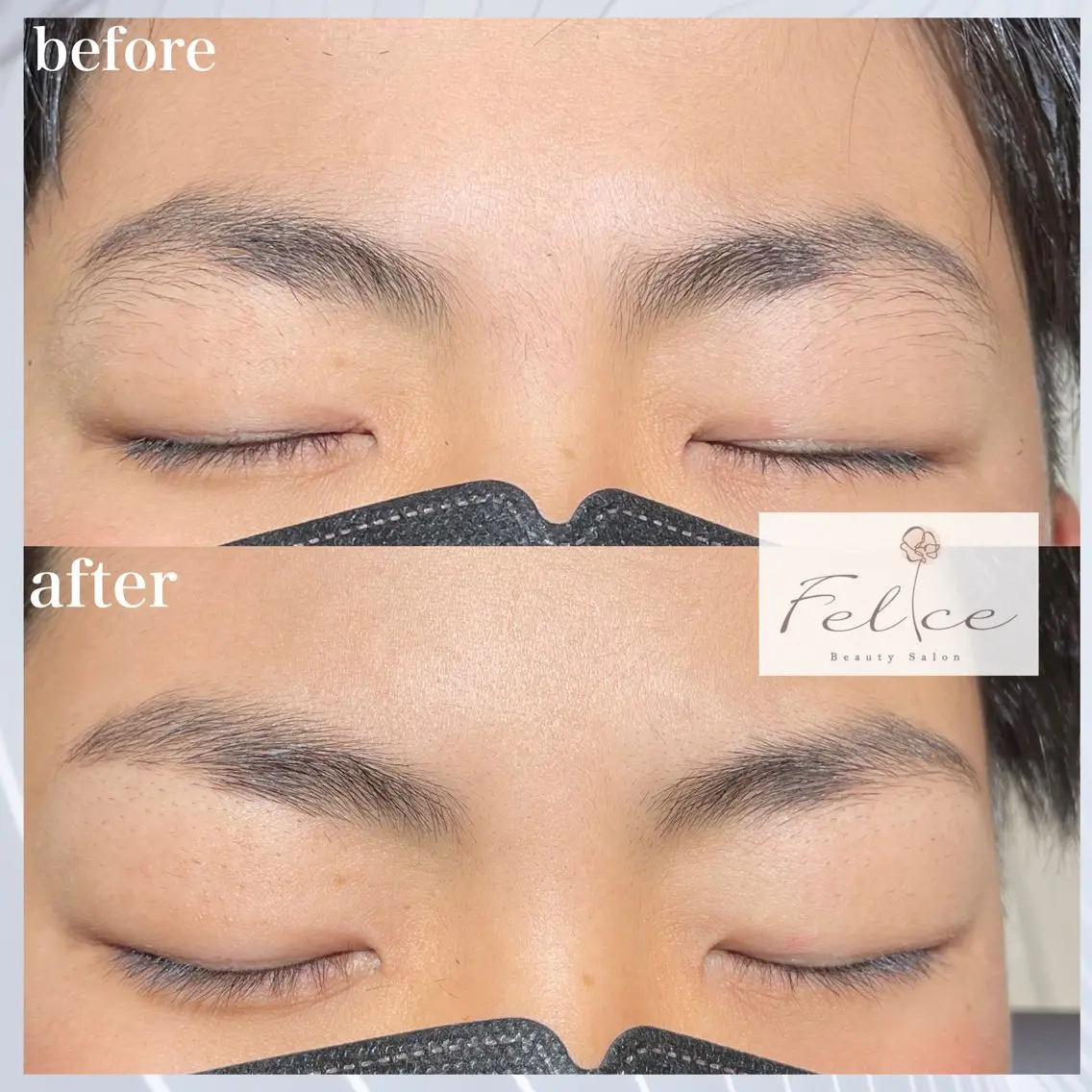 メンズ眉毛waxの写真