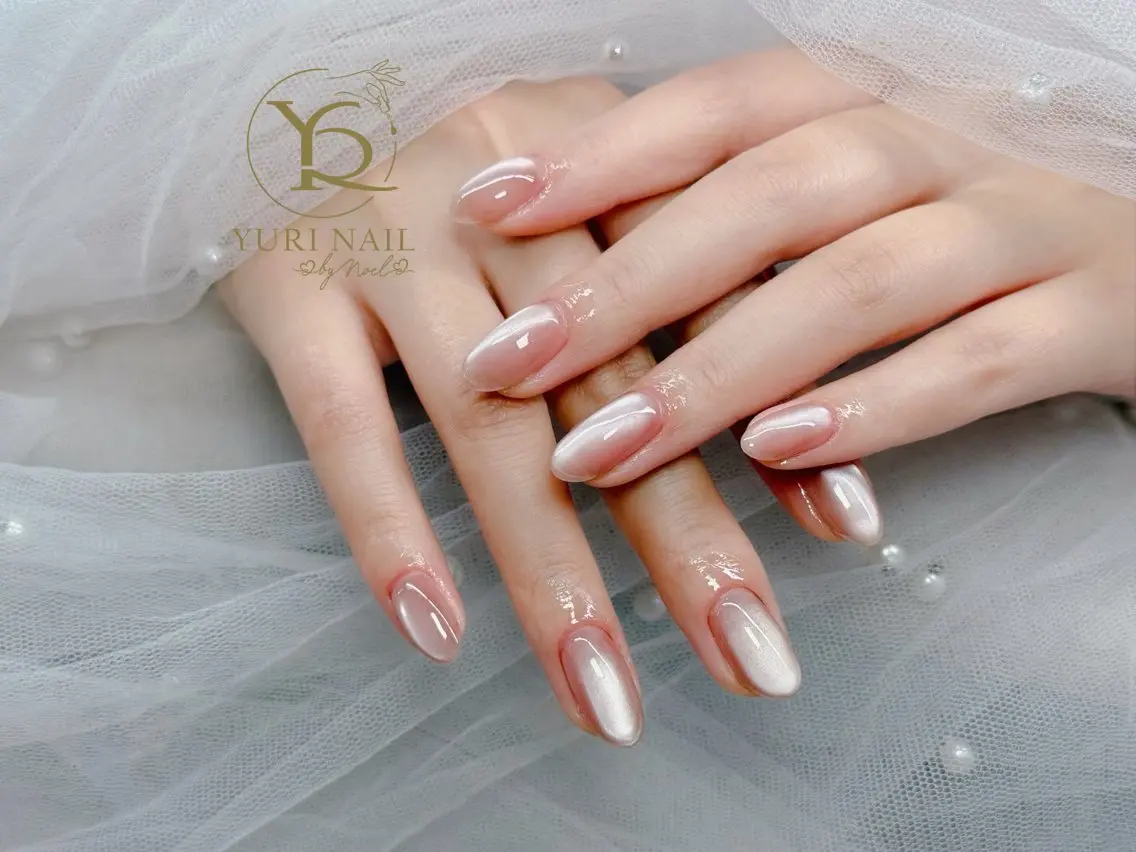 ネイル チークネイル フットネイル グラデーション 韓国ネイル 持ち込み ハンドネイル フットネイル ハンドケア YURI Nail NARITAのネイルデザイン