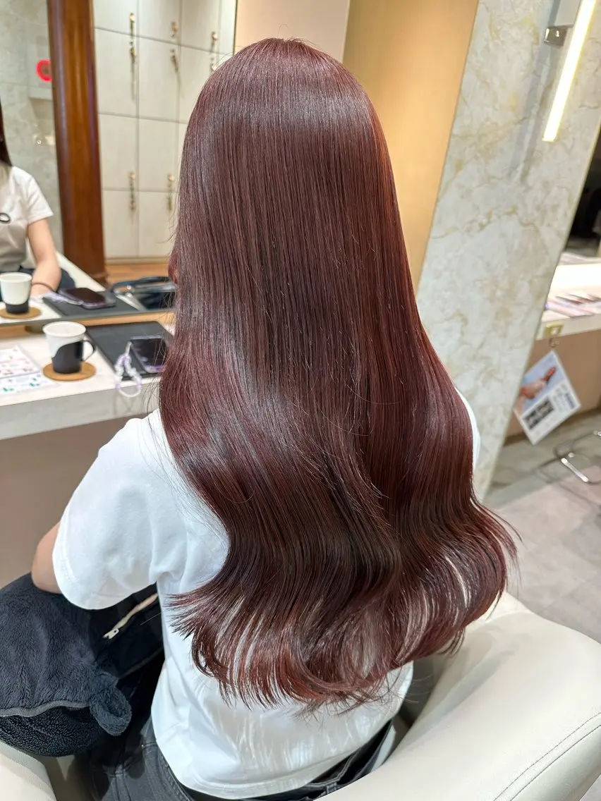 ロング カラー 店長/mao/ 前髪/顔周りカットのヘアスタイル