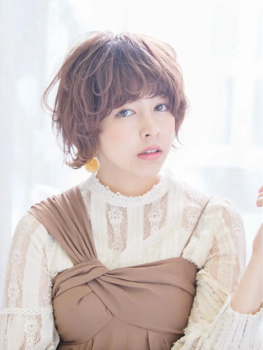ショート ショートボブ ボブ ショートヘア まあるいショートボブ 🐥廣瀬そらのヘアスタイル