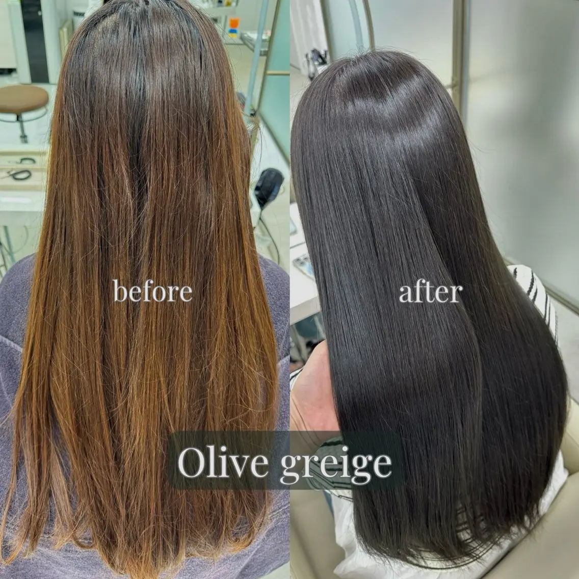 ロング カラー ヘアカラー 喜屋武 緒実のヘアスタイル