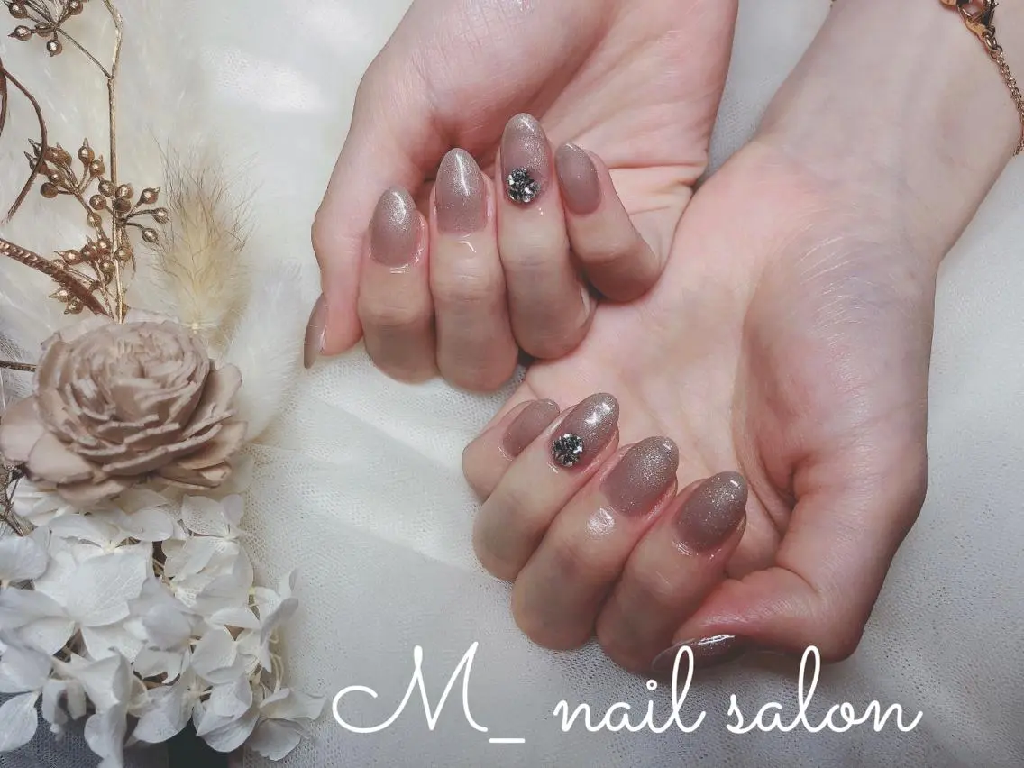 ネイル ジェルネイル ワンカラーネイル パラジェル M_ nail salonのネイルデザイン