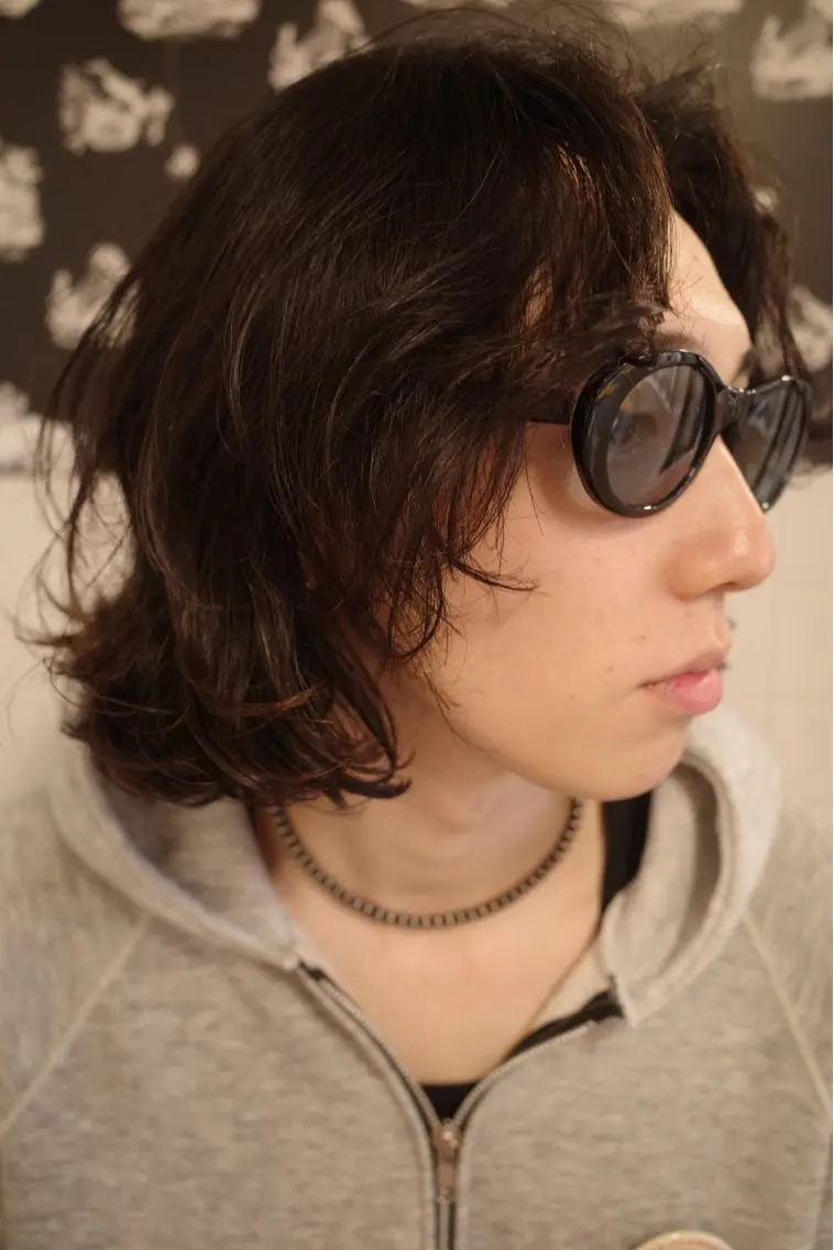 メンズ センターパート マッシュ メンズパーマ メンズショート スパイキーショート カット パーマ 🔥ショート特化 masaki🔥のヘアスタイル