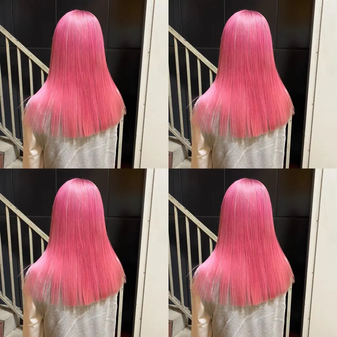 セミロング カラー ヘアアレンジ 💎韓国レイヤー ×エクステゆうま💎のヘアスタイル