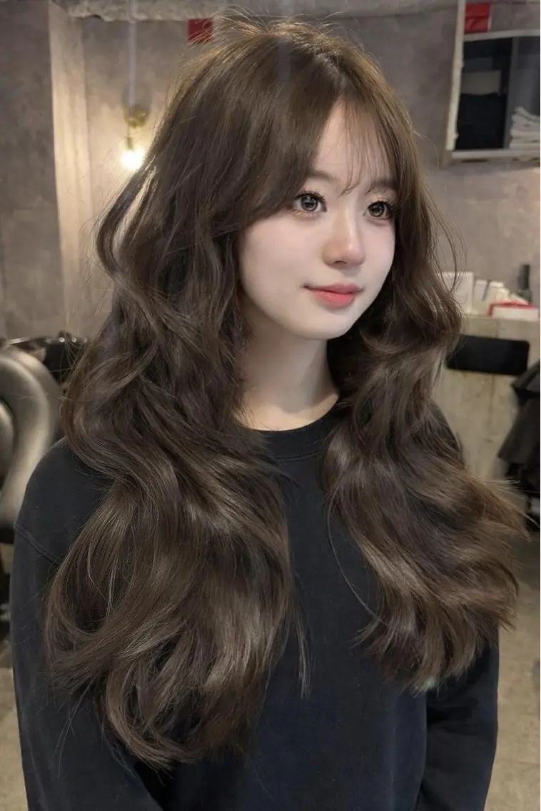 ロング カラー ヘアカラー トリートメント 🍒さき🍒大宮/ 透明感カラーのヘアスタイル