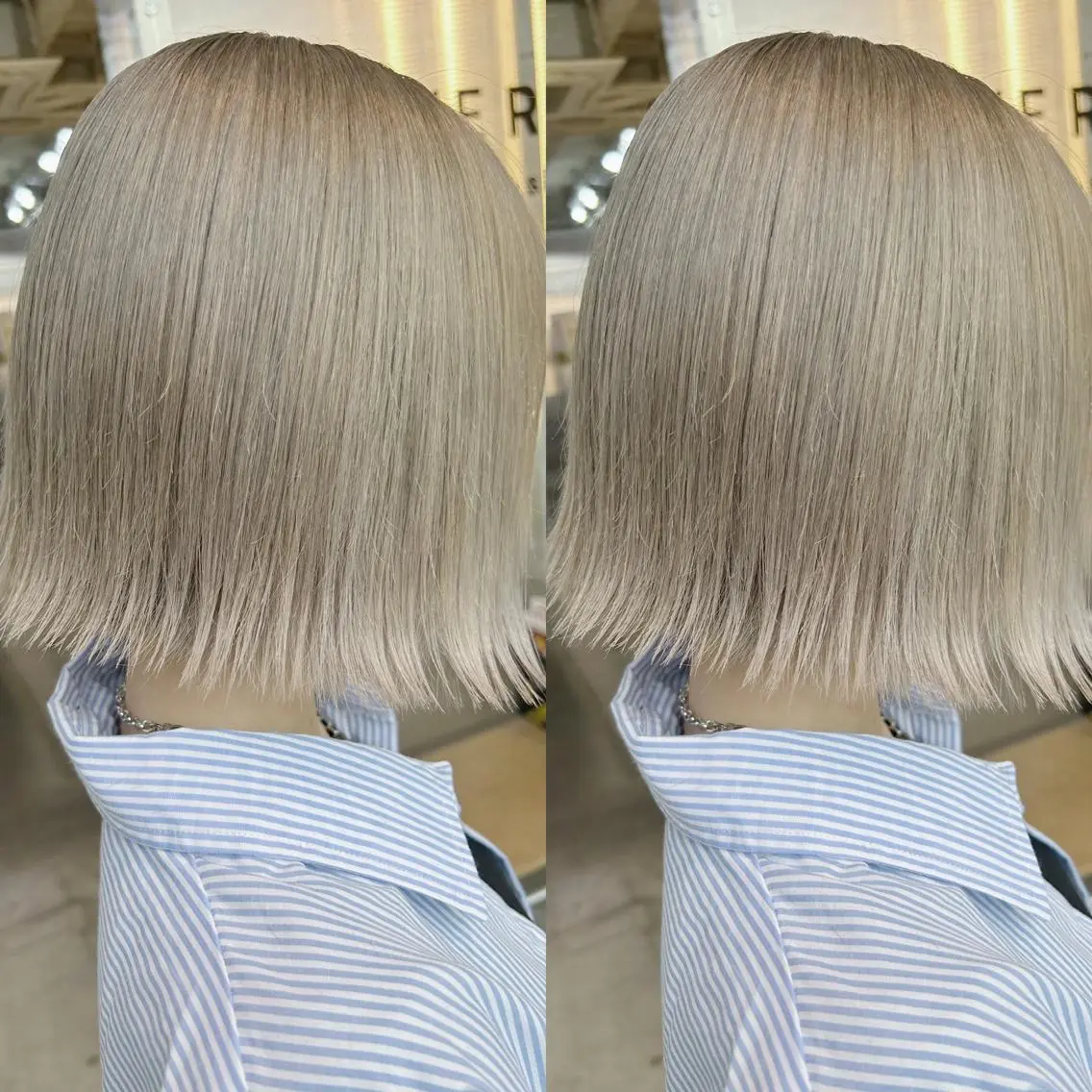ミディアム カラー カット ヘアカラー トリートメント yoriダブルカラー 代表すがわらのヘアスタイル