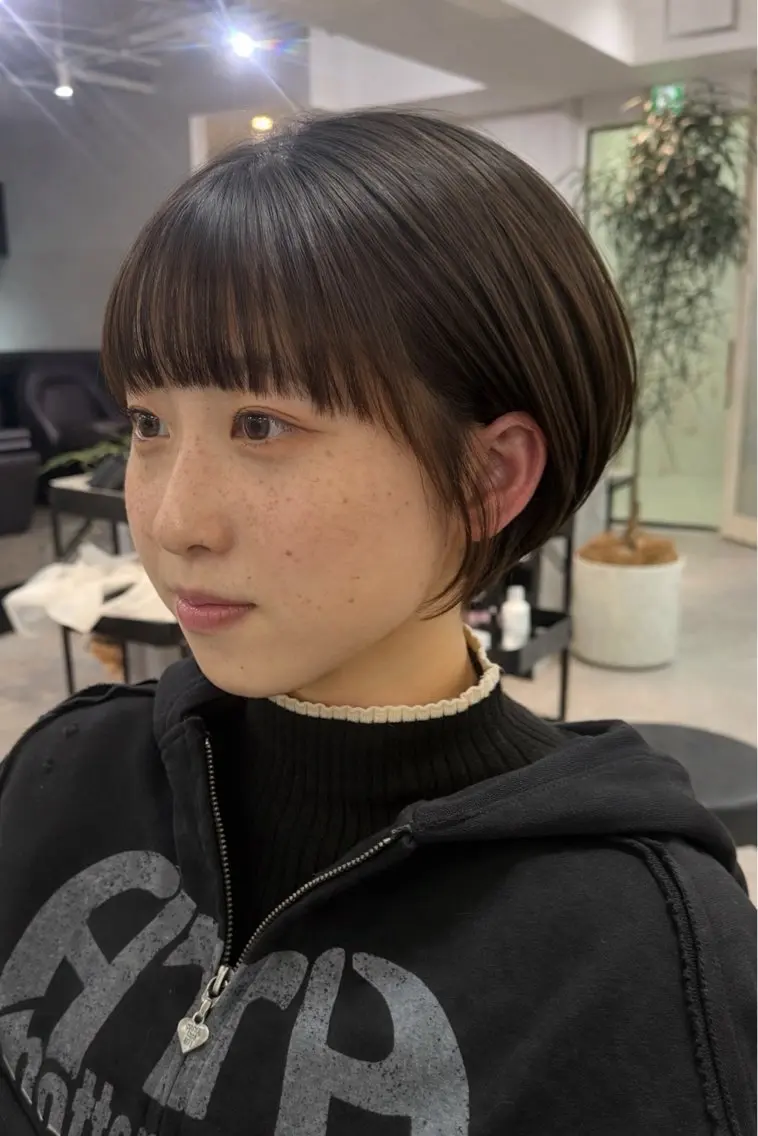 ショート ショートボブ ボブ ショートヘア カット 丸みショートボブ Narumi✂︎のヘアスタイル