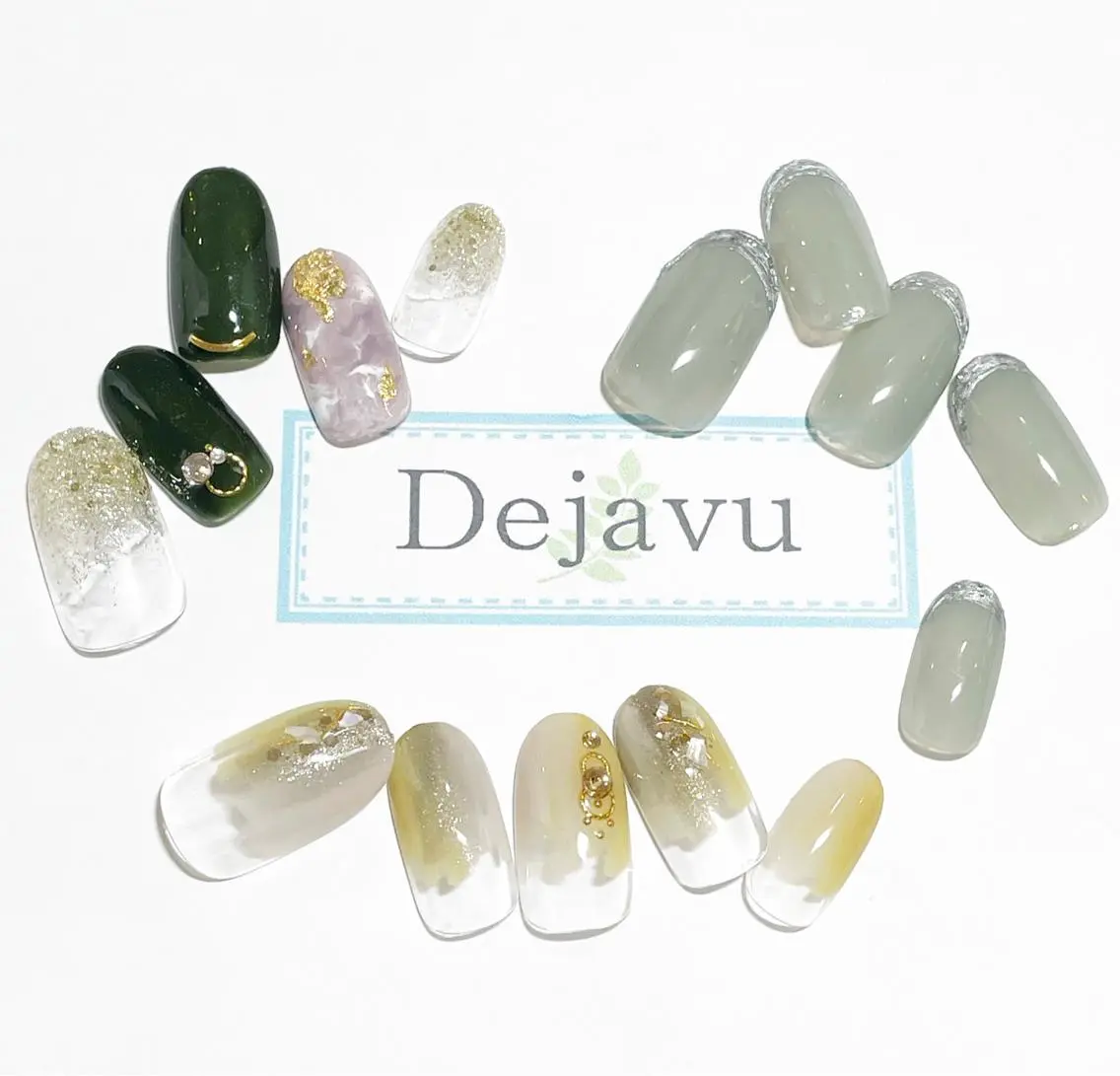 ネイル アートネイル ジェルネイル ハンドネイル Nail salon Dejavu 🌿のネイルデザイン