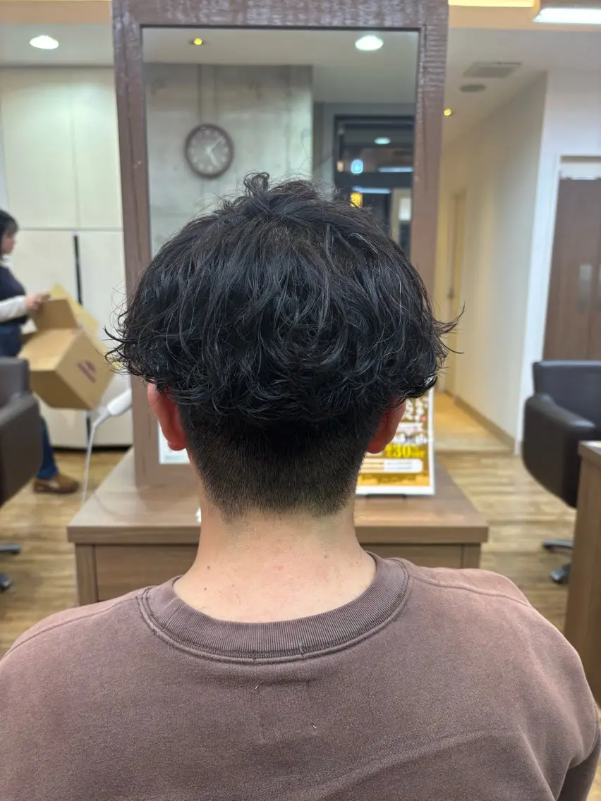 ショート カラー パーマ メンズ カット パーマ メンズパーマの巨匠 鈴木純のヘアスタイル
