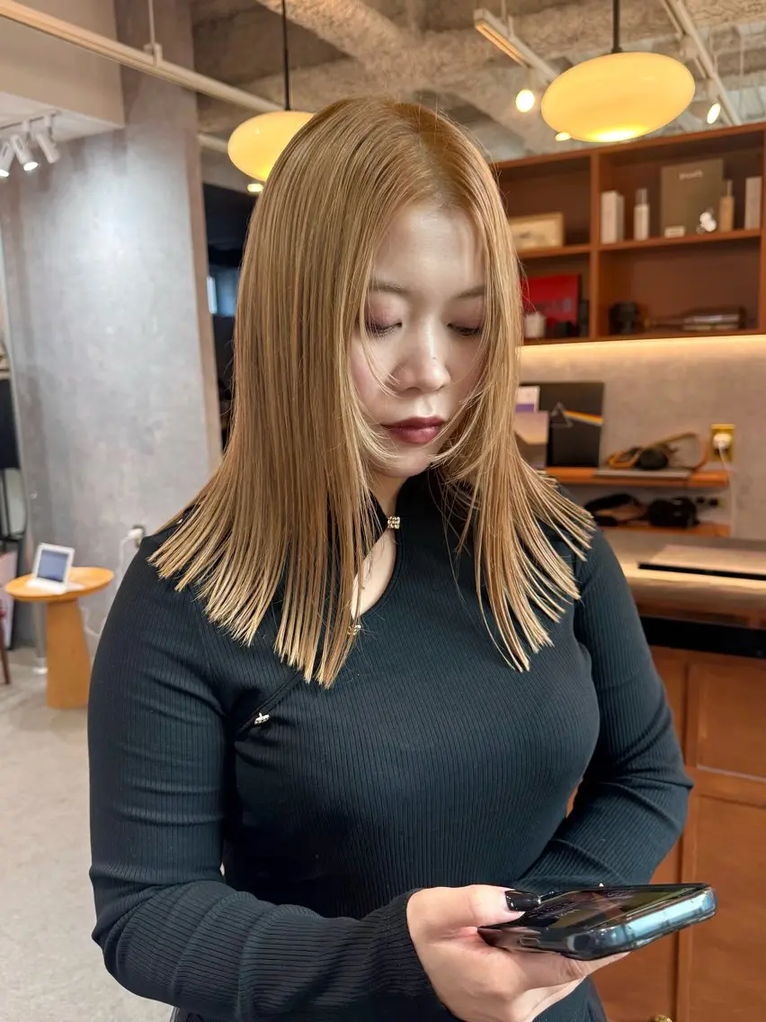 似合わせカット+ブリーチカラー+バイカルテクイックトリートメント🌿の写真