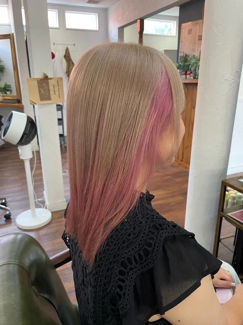 セミロング ヘアカラー 下林 雅明のヘアスタイル