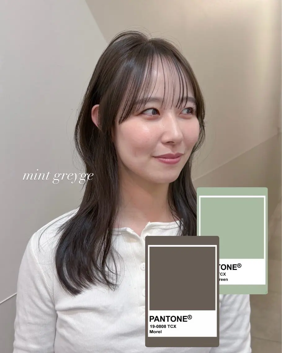 カット+ケアカラー+4stepTR 【切りっぱなしヘア】【切りっぱなしボブ】【韓国ボブ】【くびれヘア】【レイヤーカット】の写真