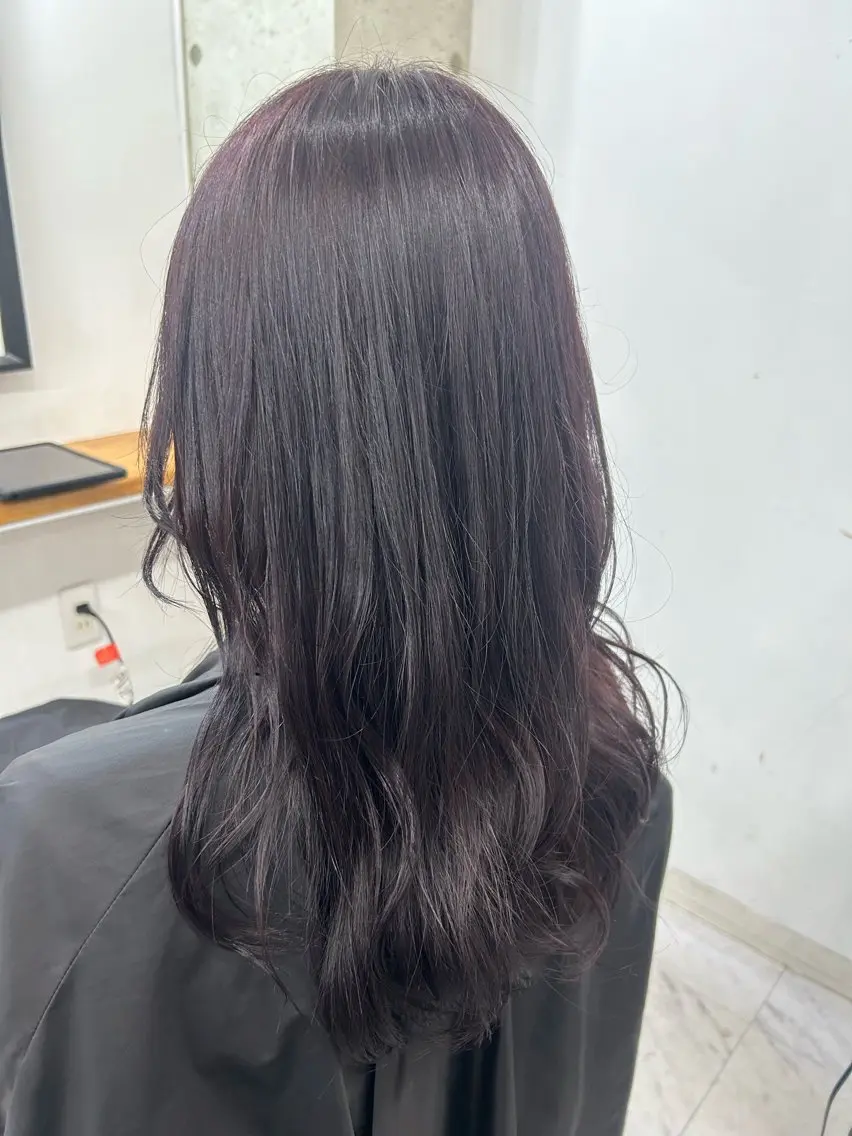 カラー ラベンダーカラー ヘアカラー 阿部 みゅうのヘアスタイル