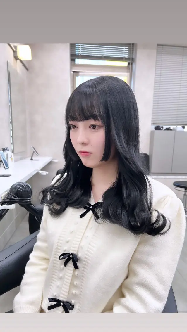 ロング カラー パーマ ヘアアレンジ メンズ 上品＆韓国風 🥀海心🥀のヘアスタイル