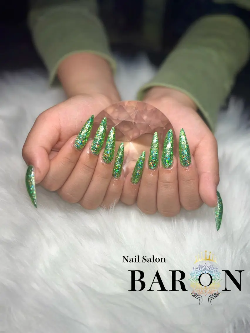 ネイル ラメ(グリッター) ワンカラーネイル ♛︎BARON♛︎ MASHIROのネイルデザイン