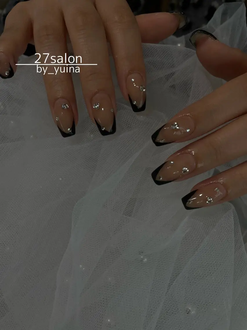 ネイル フレンチネイル ワンホンネイル ハンドネイル 27salon yuinaのネイルデザイン