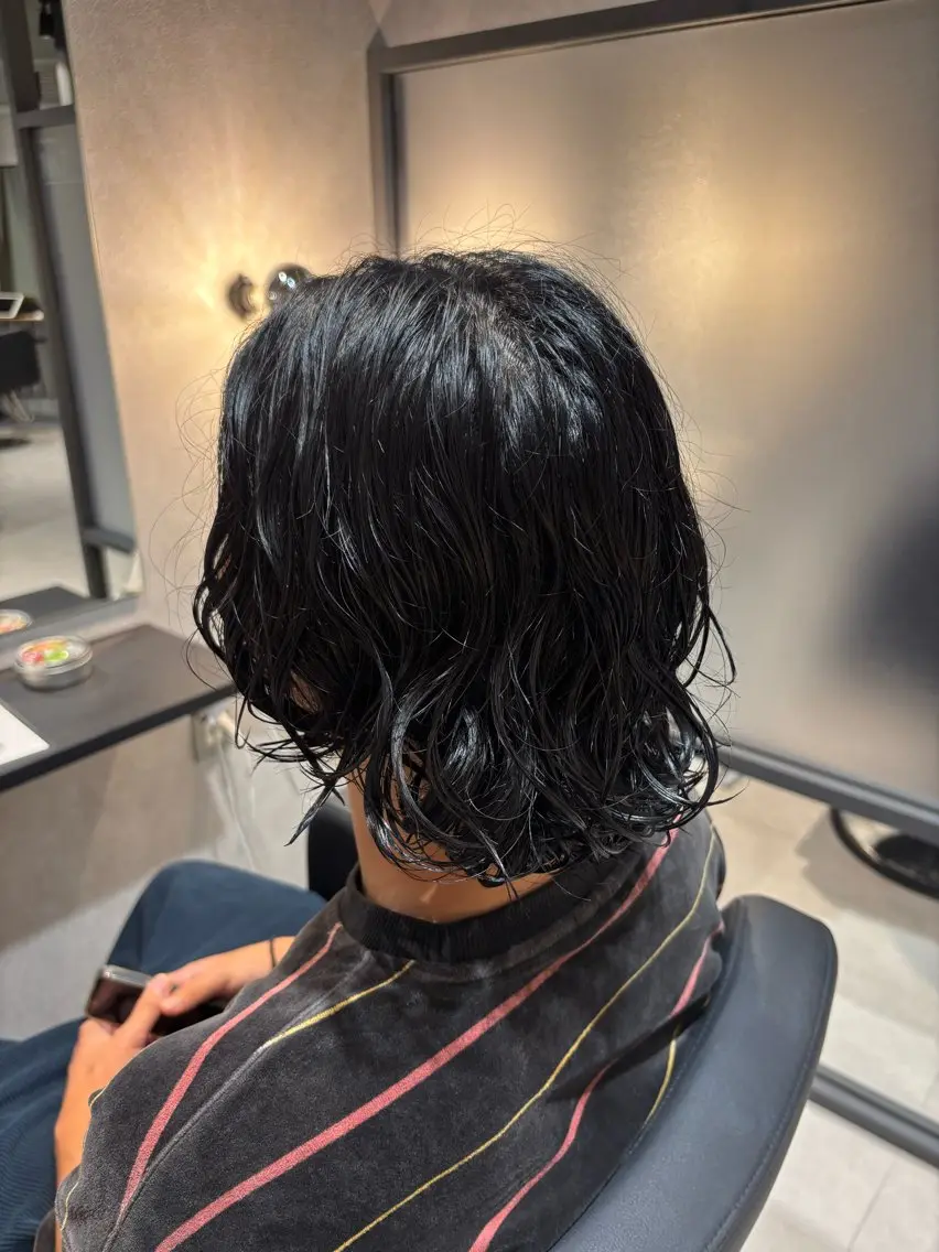 パーマ メンズ 後藤 舞衣のヘアスタイル
