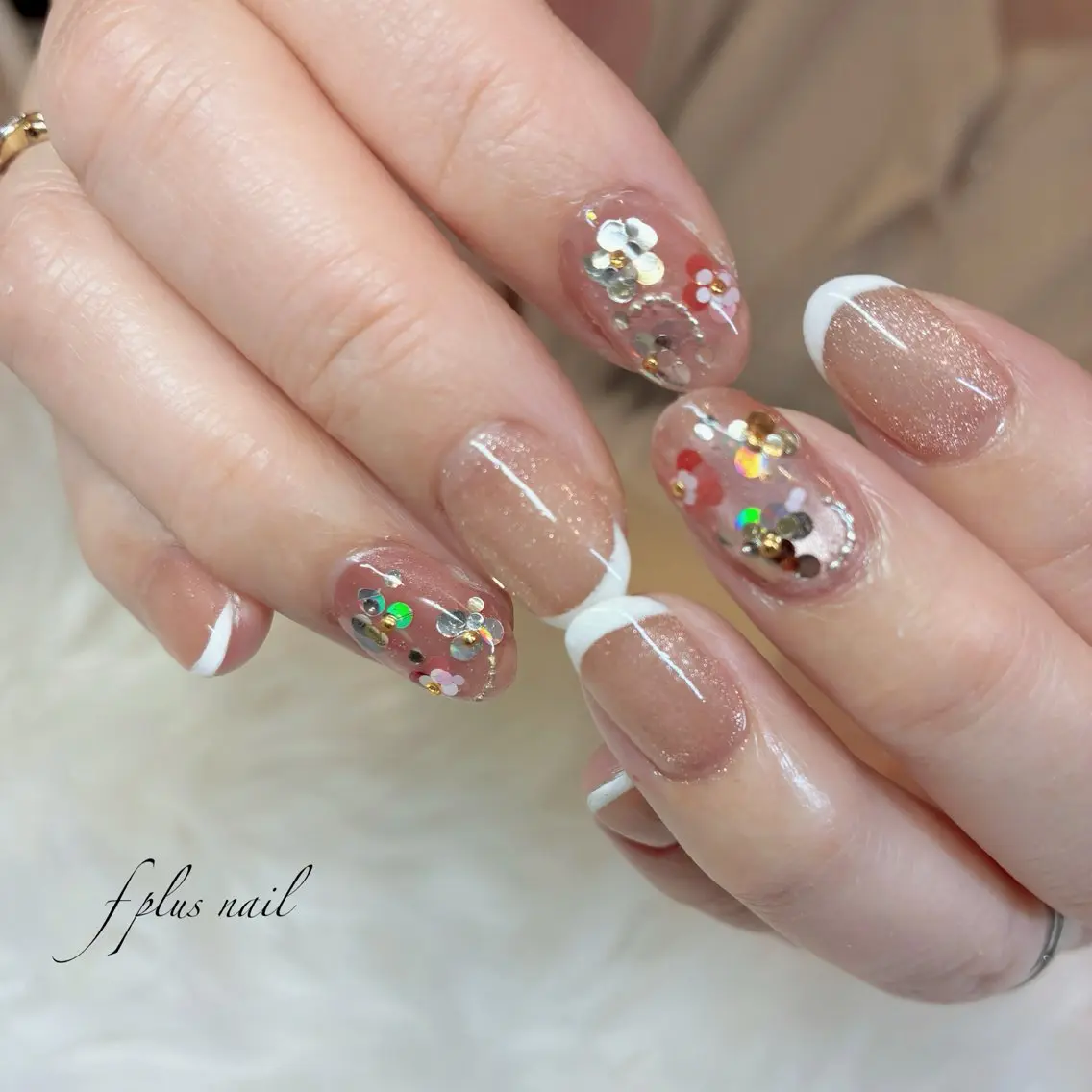 ネイル フラワーネイル フレンチネイル ハンドネイル kanako nail🌷のネイルデザイン