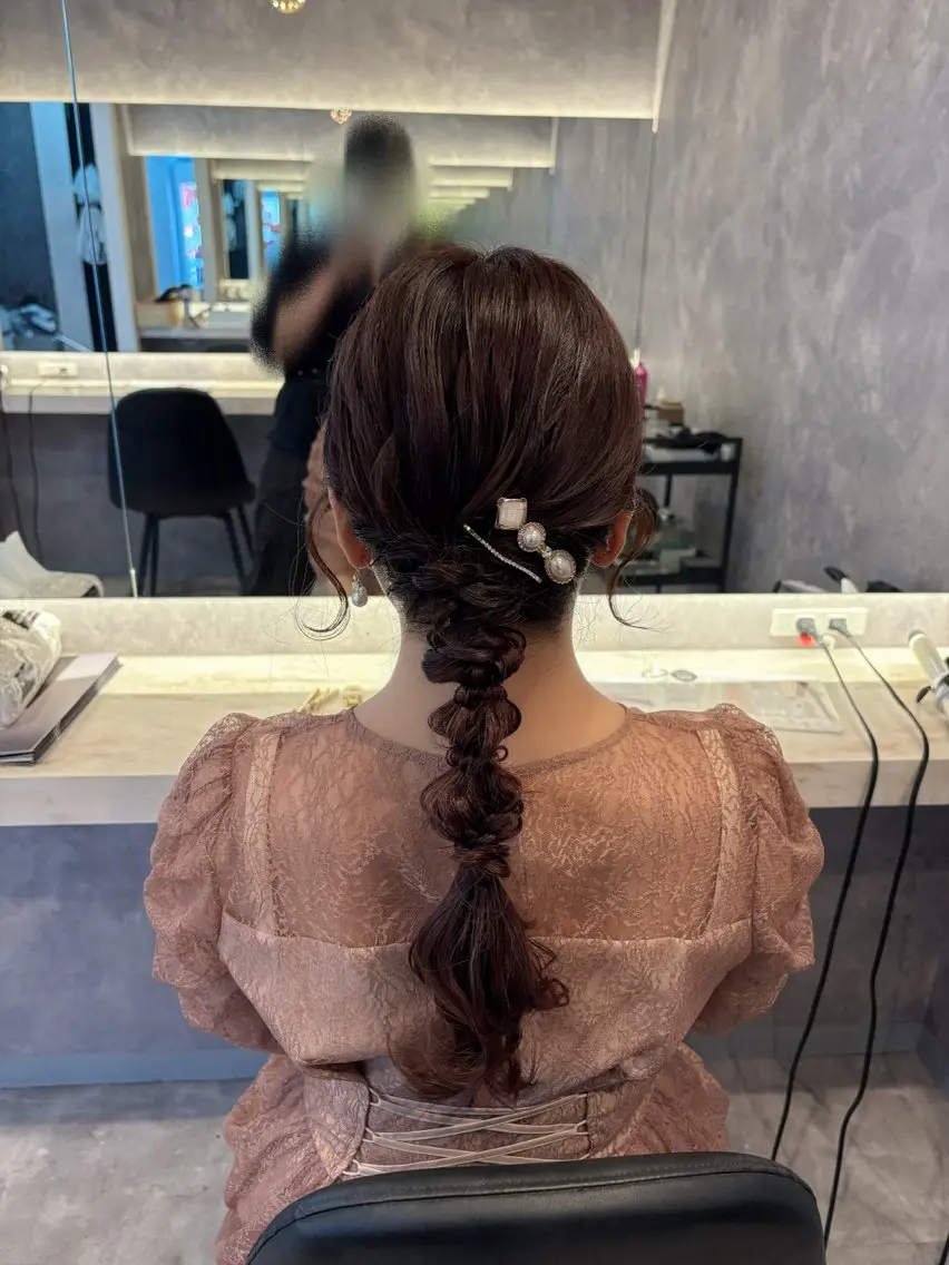 ロング ヘアアレンジ ヘアセット 🫧Maho【浦和】 艶カラー/ヘアメ🫧のヘアスタイル