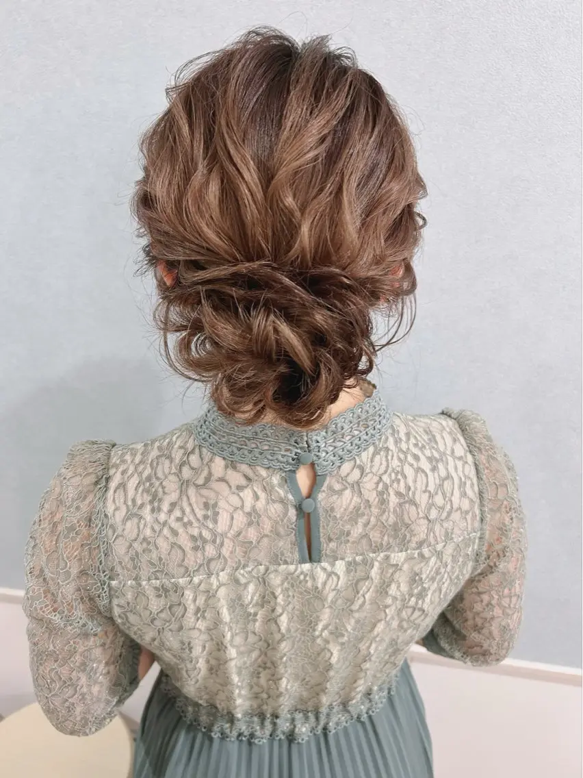 セミロング ヘアアレンジ 大阪/ヘアアレンジ /似合わせset💐のヘアスタイル