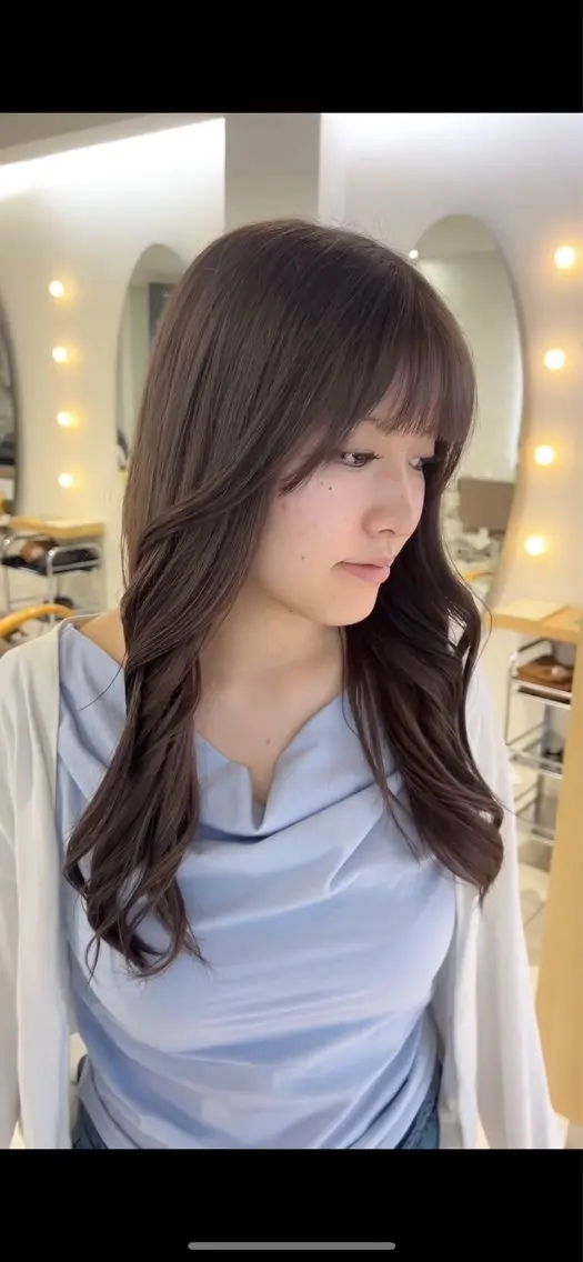 ロング カラー ブリーチ 透明感カラー グレージュ ヘアカラー 🫧透明感カラー/ 黒木彩未🫧のヘアスタイル