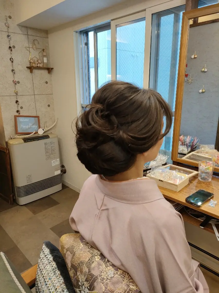 ヘアアレンジ 着物ヘア 卒業式のヘアスタイル HempBeauty 浅野アサミのヘアスタイル