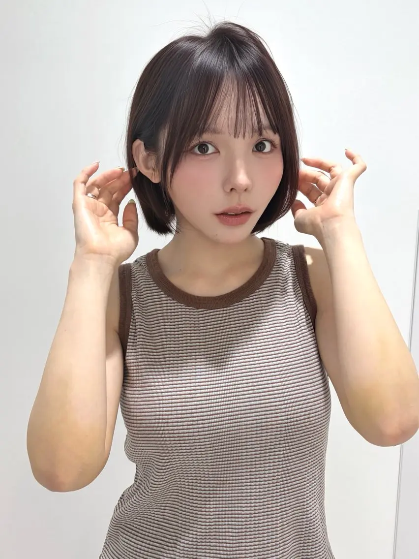 ミディアム ボブ/ ミディアムKOUGAのヘアスタイル
