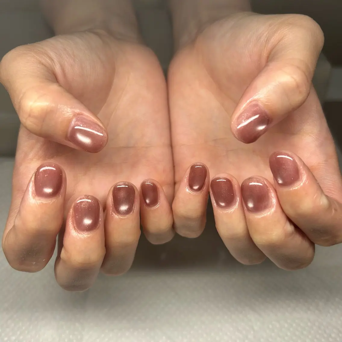 ネイル ワンカラーネイル ハンドネイル 水山 暎華のネイルデザイン
