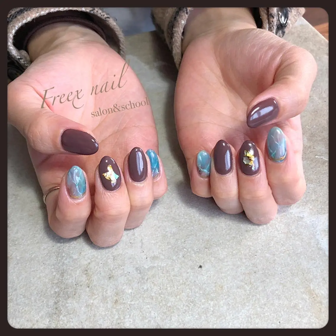 ネイル 大理石ネイル(マーブル) freex nail /ニュアンス/個性派のネイルデザイン
