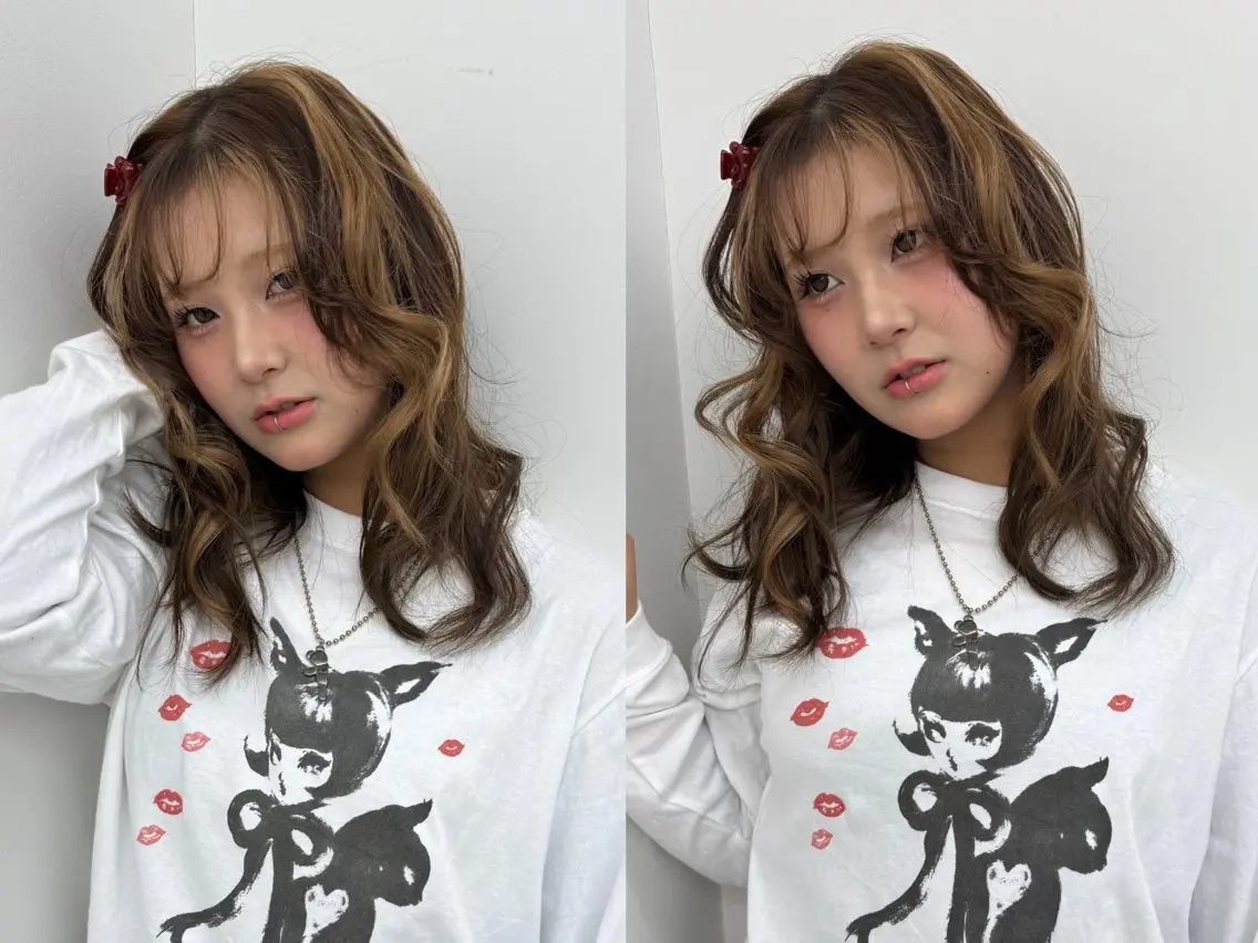 セミロング カラー ヘアカラー Daisy🎀【福岡 美容室】chiakiのヘアスタイル