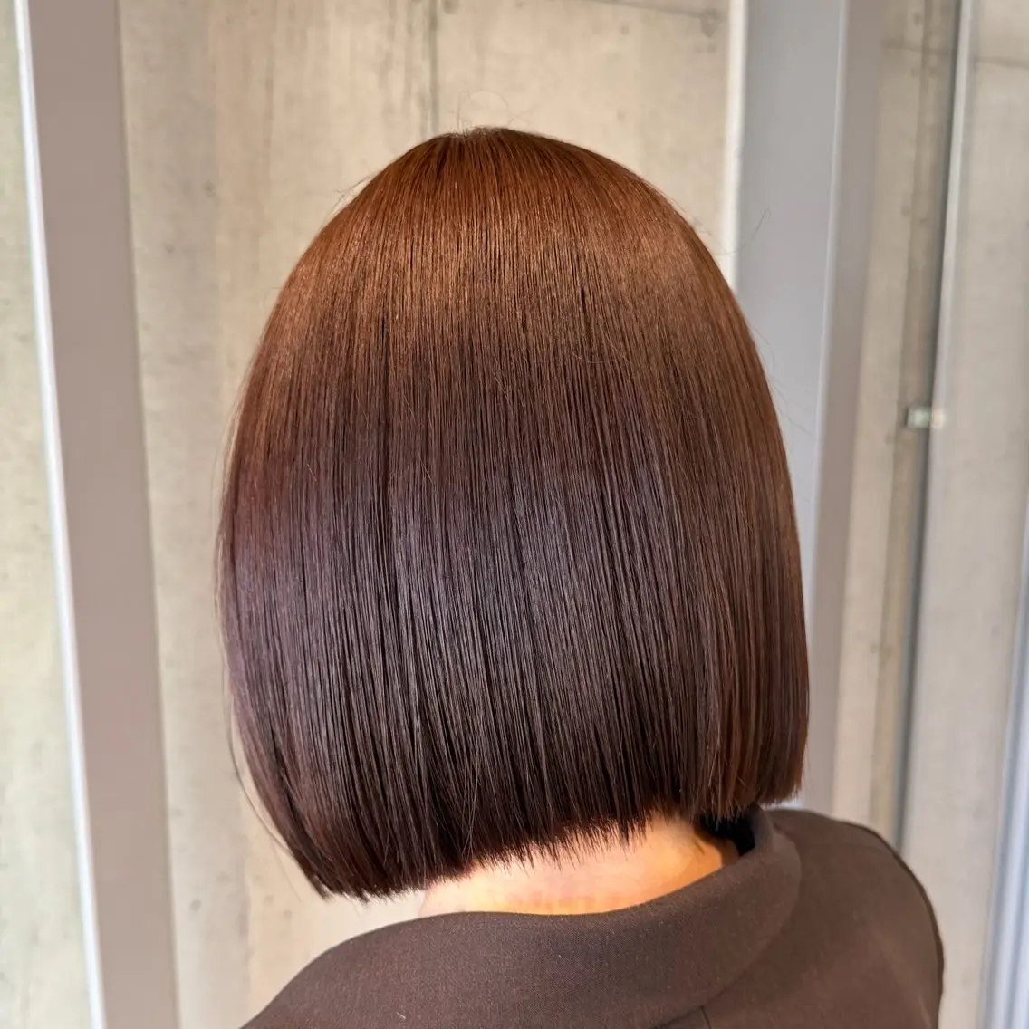 ミディアム カラー ヘアアレンジ カット ヘアカラー トリートメント ボブ×艶カラー 特化・リクト💥のヘアスタイル