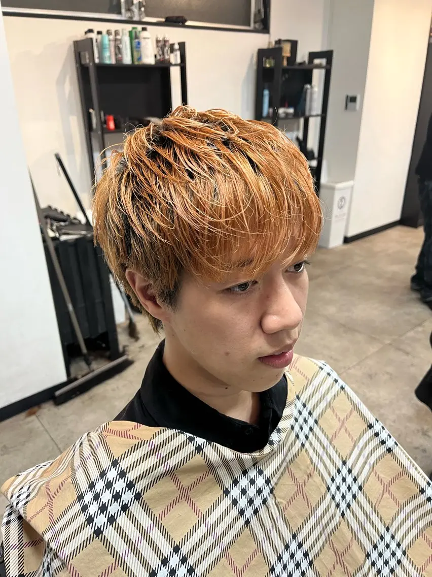 カット(スキンフェードは別メニューになります)＋シャンプー＋ブロー＋シェービングの写真