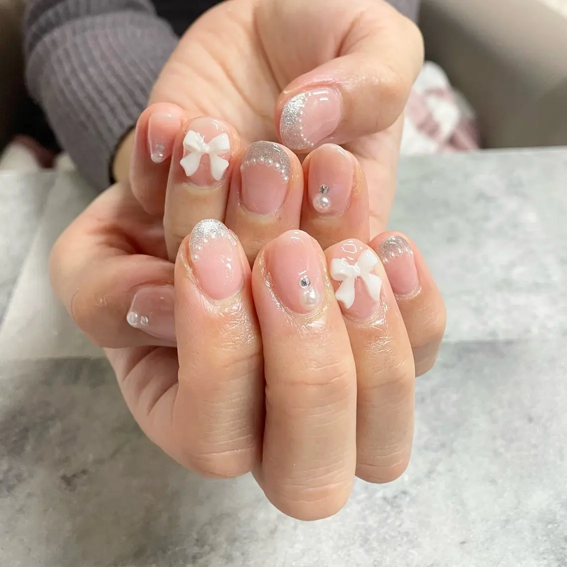 ネイル リボン FELICE ﾌｪﾘｰﾁｪのネイルデザイン