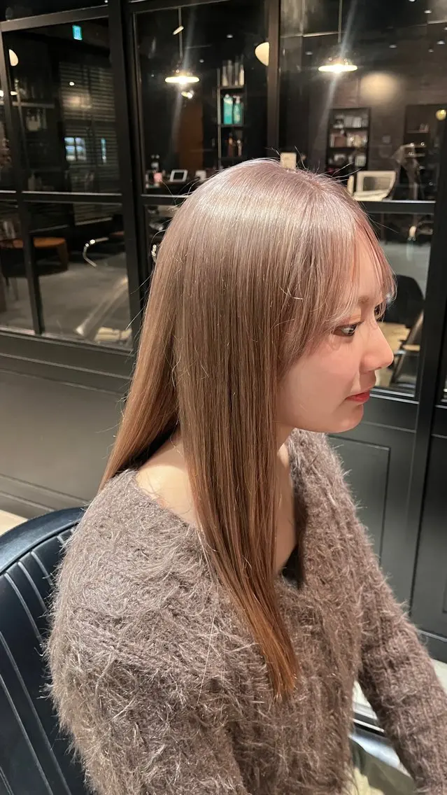 ロング カラー 田中 美月のヘアスタイル