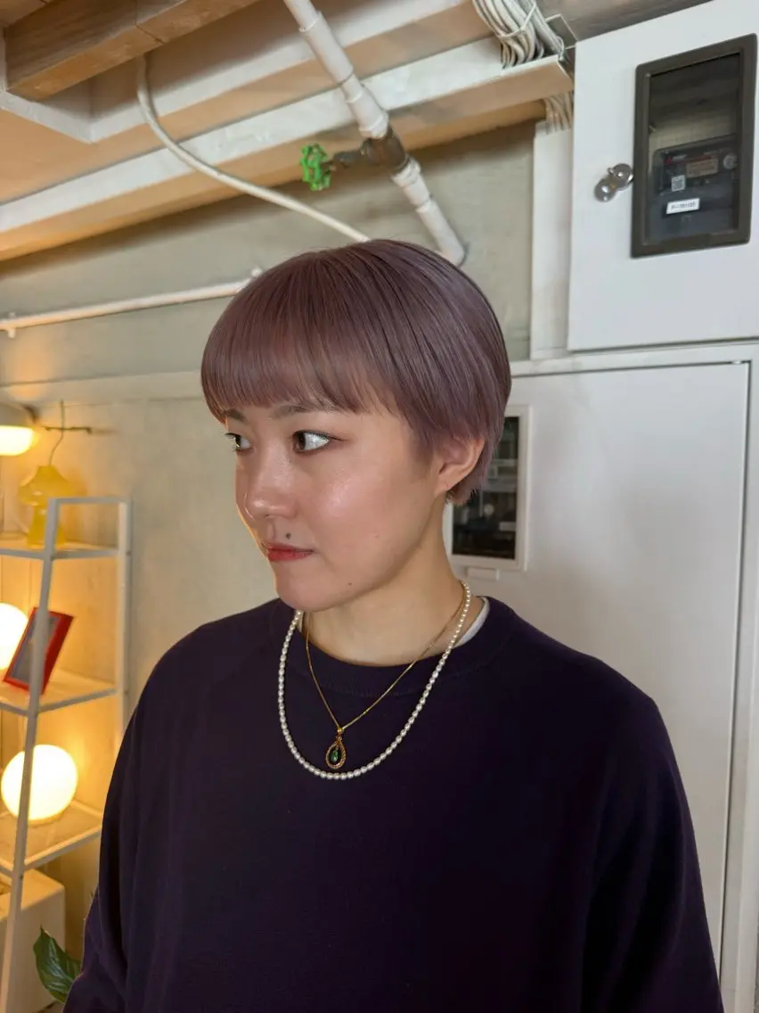 ショート カラー ヘアアレンジ 海外/ハイトーン🪽 ☯️ami☯️のヘアスタイル