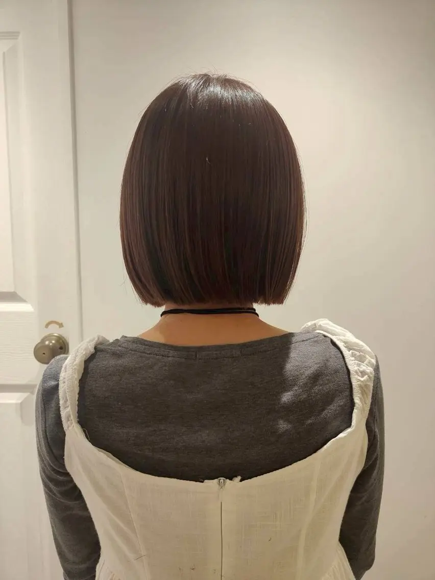 ショート 切りっぱなしボブ ボブ 髙橋 真香のヘアスタイル