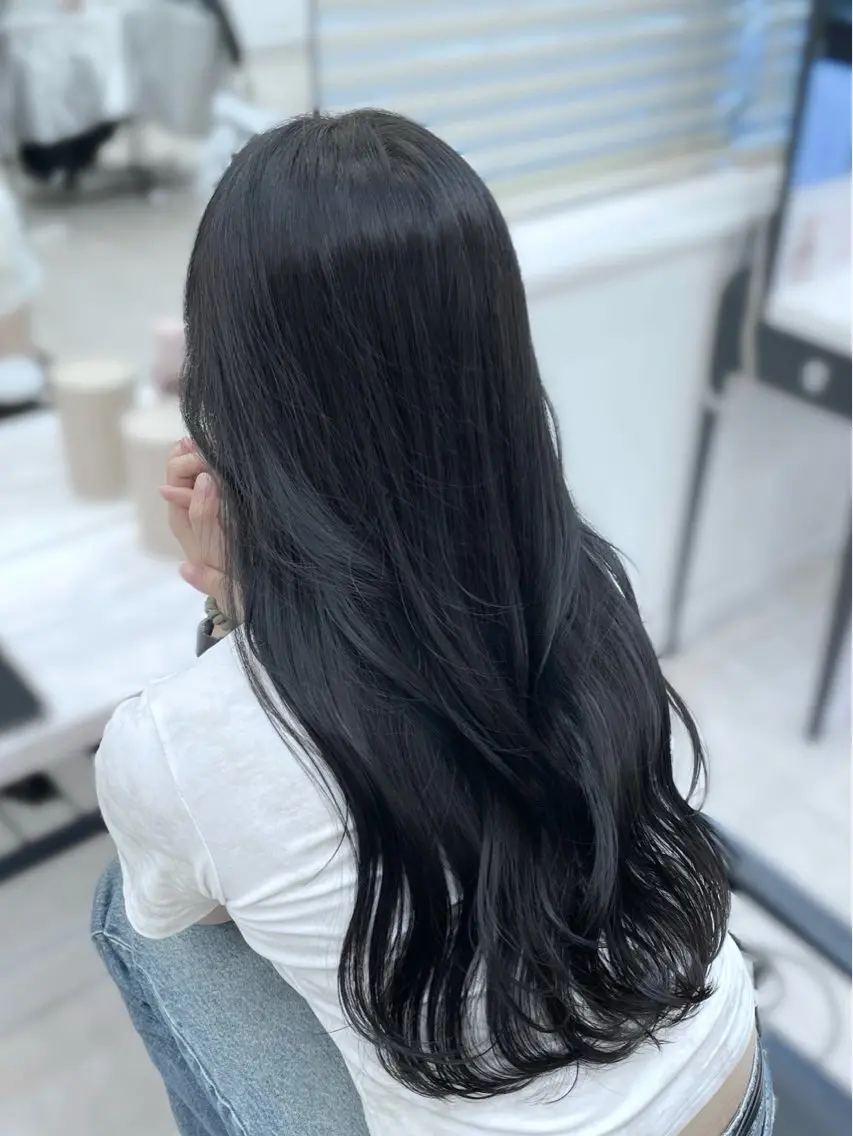 ロング カラー ヘアアレンジ 透明感カラー 韓国ガーリーヘア🎀 Sayaka🤍のヘアスタイル