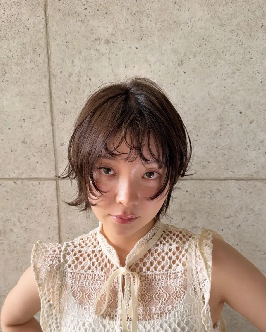 ショート ヘアカラー Chlan岡本 フウトのヘアスタイル
