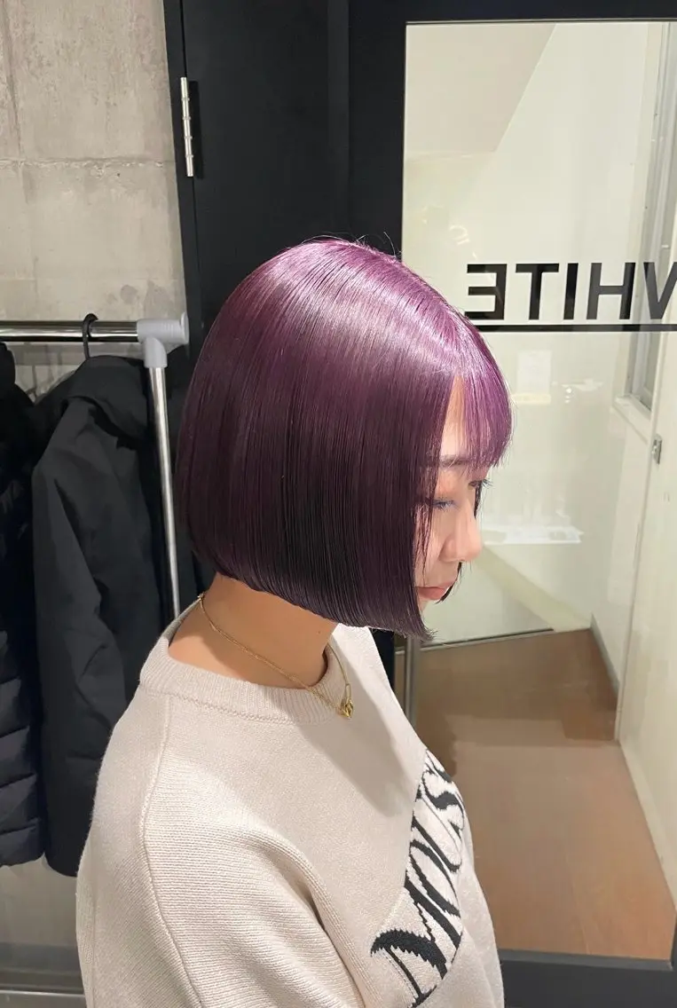 ショート カラー ラベンダーカラー ラベンダーピンク ピンクカラー カット ヘアカラー トリートメント 🫧透明感/美髪🫧 Hiroakiのヘアスタイル