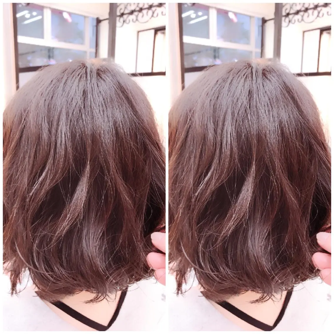 カラー パーマ イルミナカラー ボブ 奈良崎 和弘のヘアスタイル
