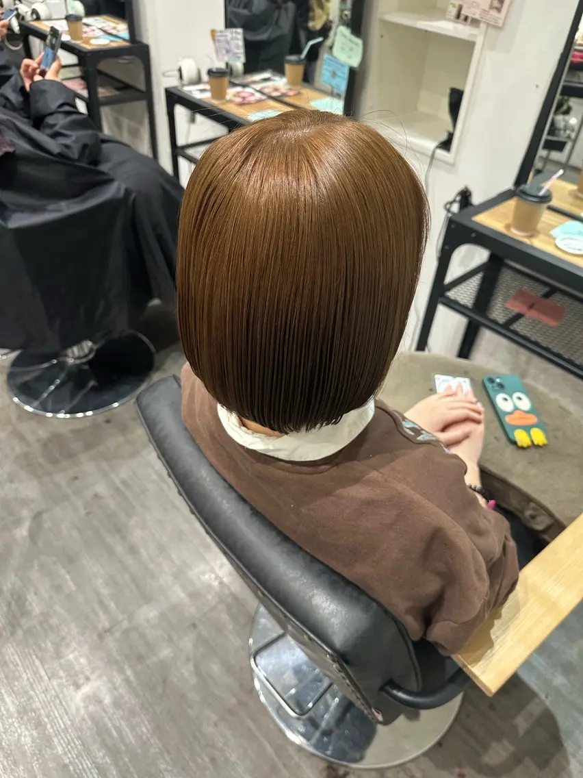 ミディアム カラー ベージュカラー カット ヘアカラー トリートメント 艶髪レイヤー上田 紗也🇰🇷💗のヘアスタイル