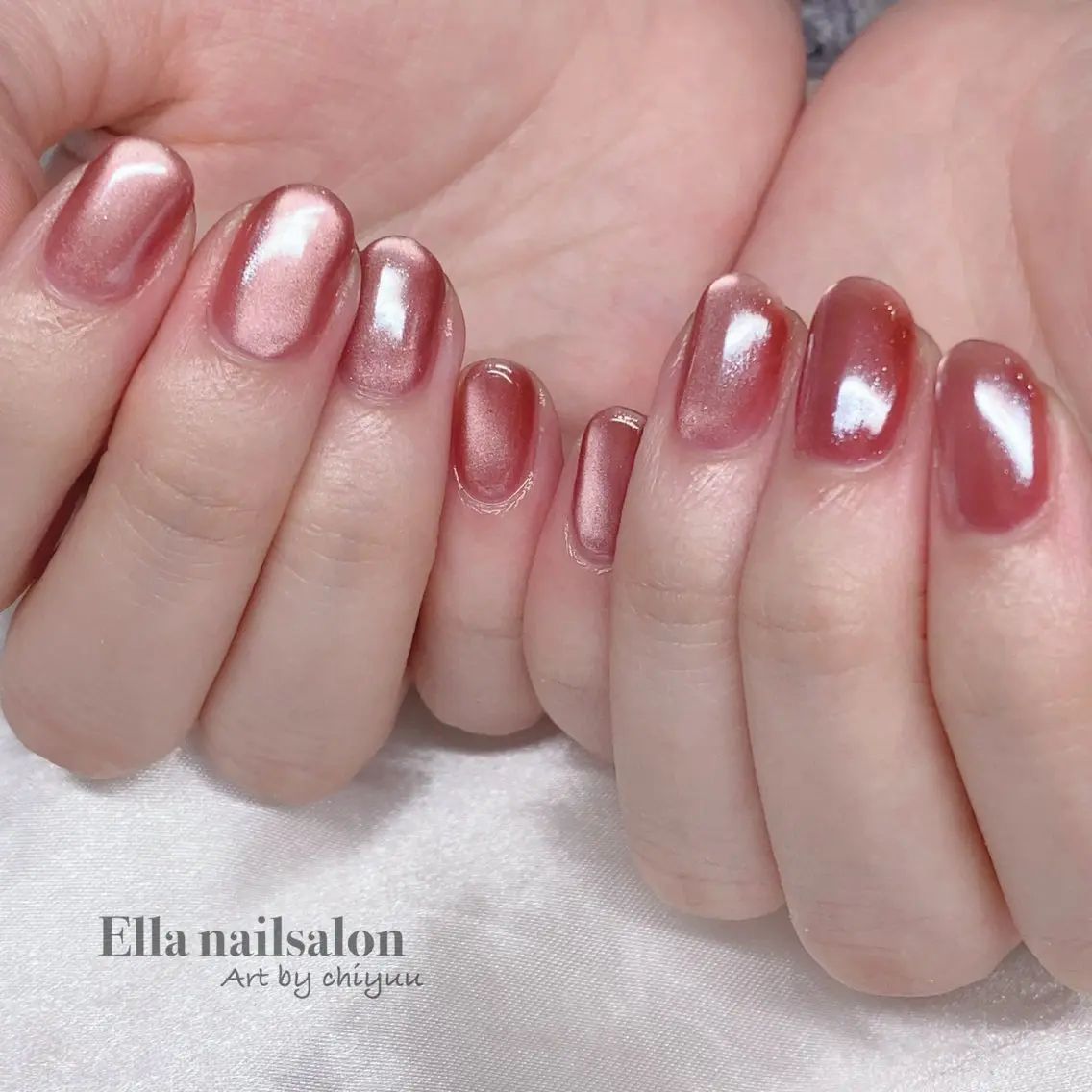 ネイル 氷ネイル・うるうるネイル ハンドネイル Ella nail ちゆうのネイルデザイン