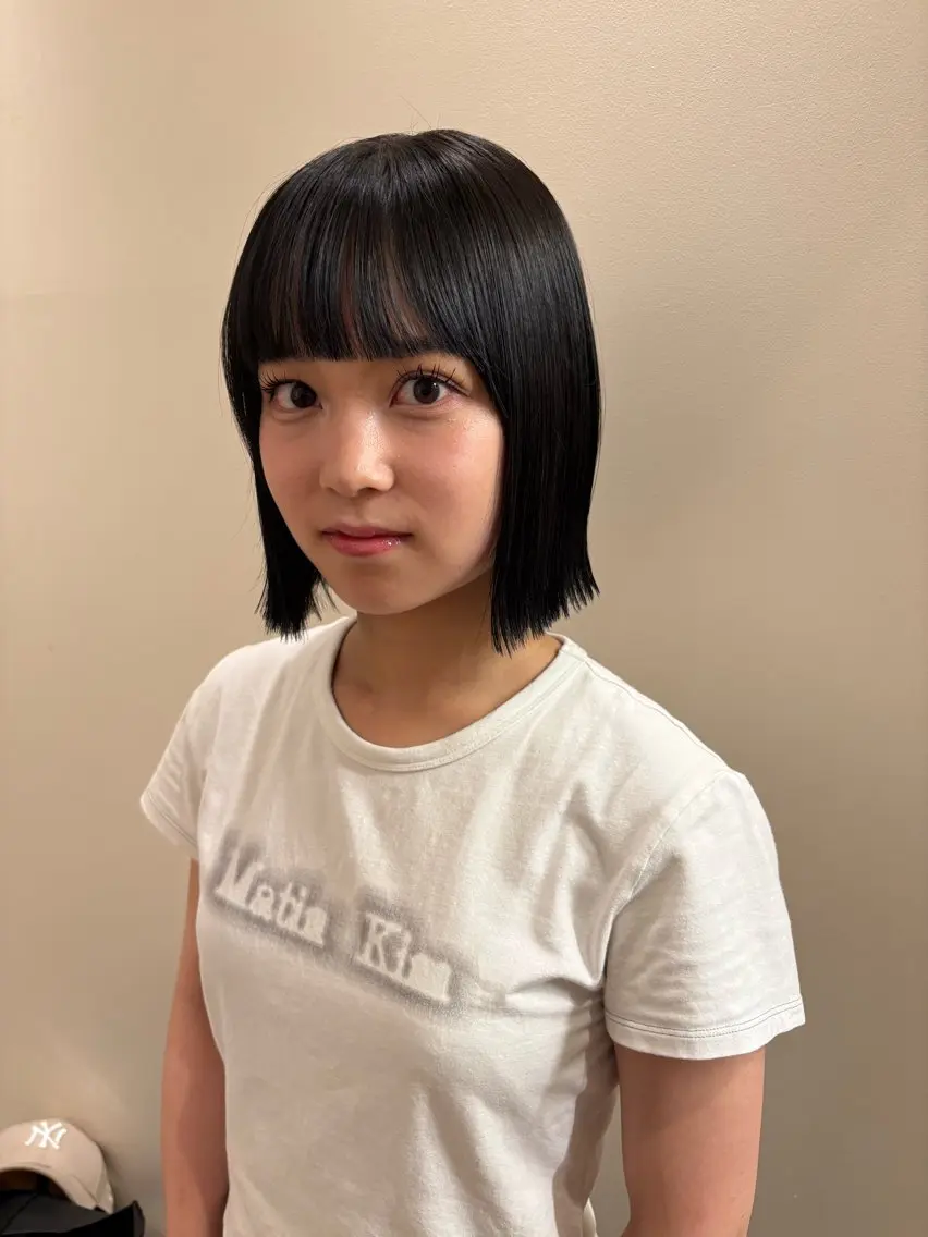 ショート マツパ 【美ボブ.艶カラー. 梅田茶屋町】midoのヘアスタイル