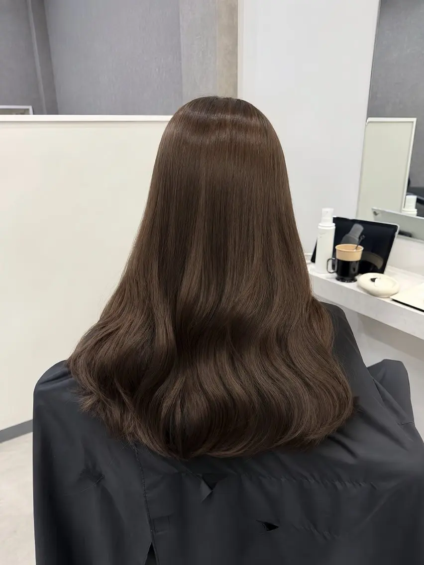セミロング ヘアカラー トリートメント maho/ブリーチ ミルクティー四条大宮のヘアスタイル