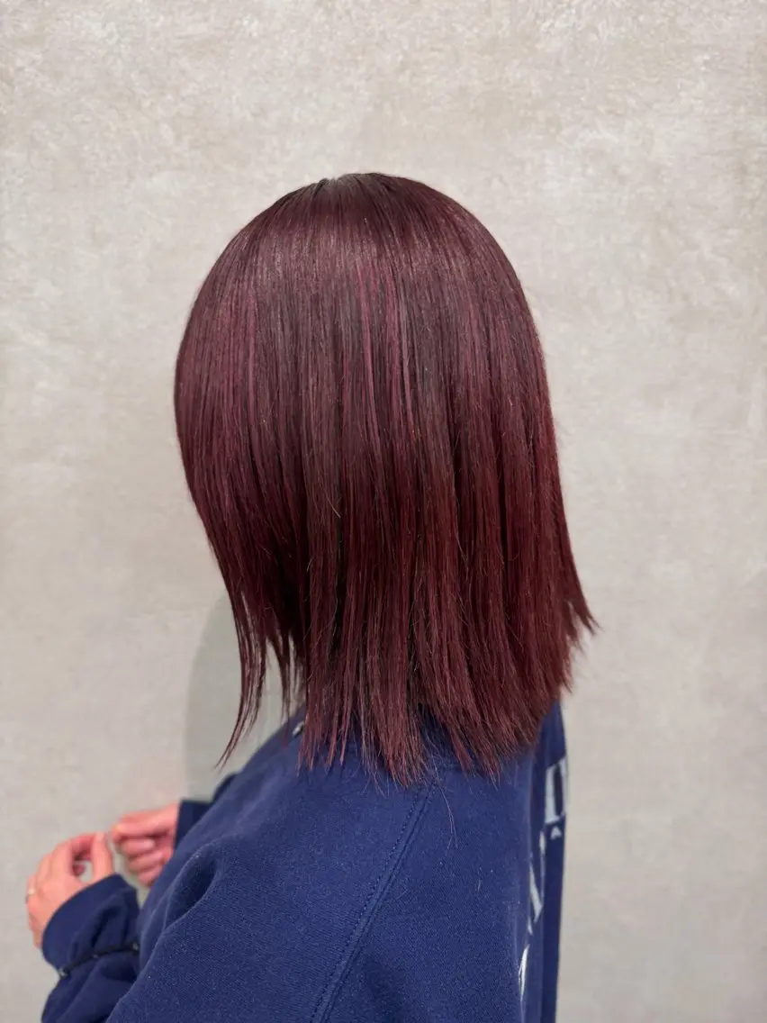 ミディアム ボブレイヤー ボブ レイヤーカット ボブ/メンズ/ 奥村大輝のヘアスタイル