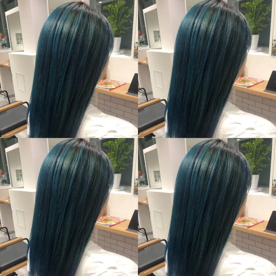 ミディアム カラー ブルーカラー カット ヘアカラー トリートメント JILBLAN京都 ショート/ハイライトのヘアスタイル
