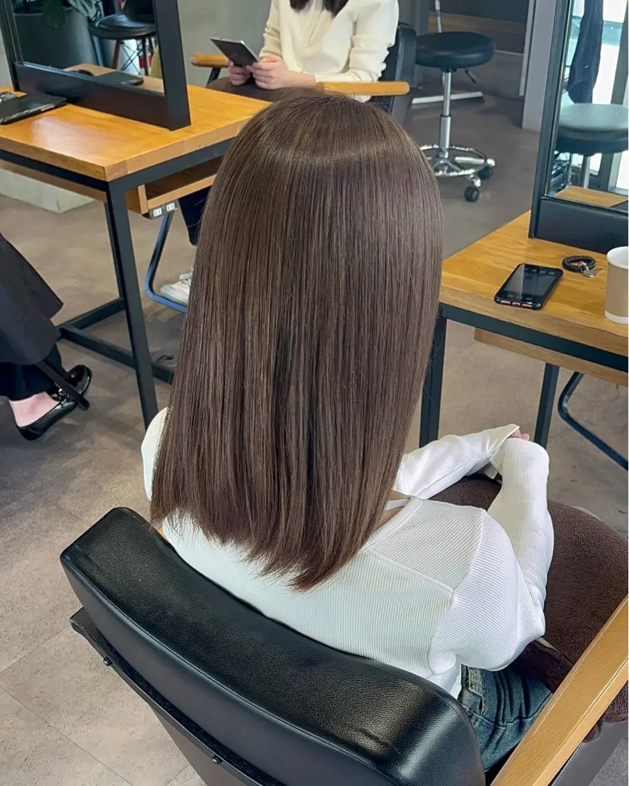 セミロング カラー カット ヘアカラー トリートメント 佐藤優太朗 似合わせ/髪質改善のヘアスタイル