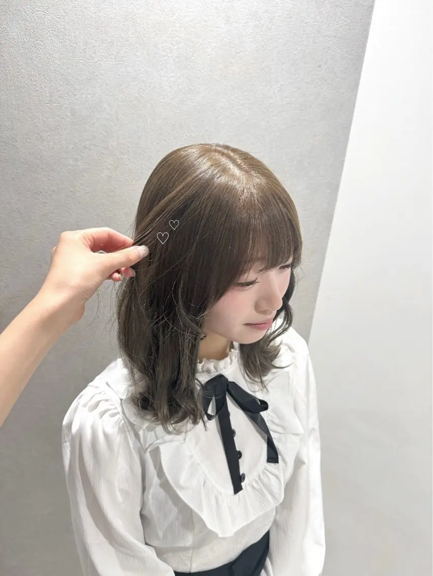 ♡前髪縮毛矯正＋ダメージ補修トリートメント🫧の写真