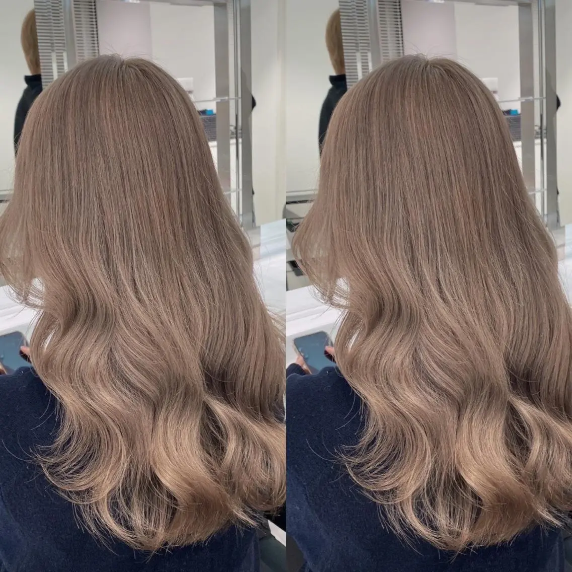 ミディアム ヘアカラー トリートメント ヘッドスパ ヘアセット 上品🤍韓国レイヤー /透明感🤍FUGAのヘアスタイル